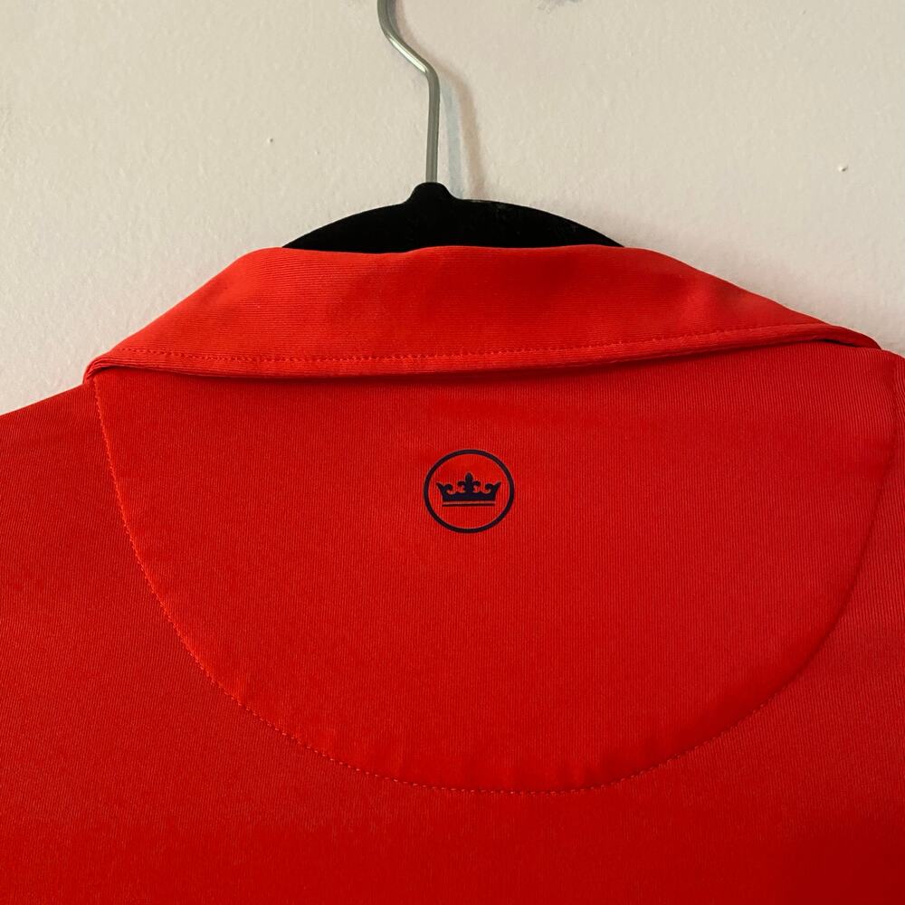 Peter Millar Orange 50+ Sun Protection Golf Polo Shirt Active Women's size Small - Picture 6 of 8
